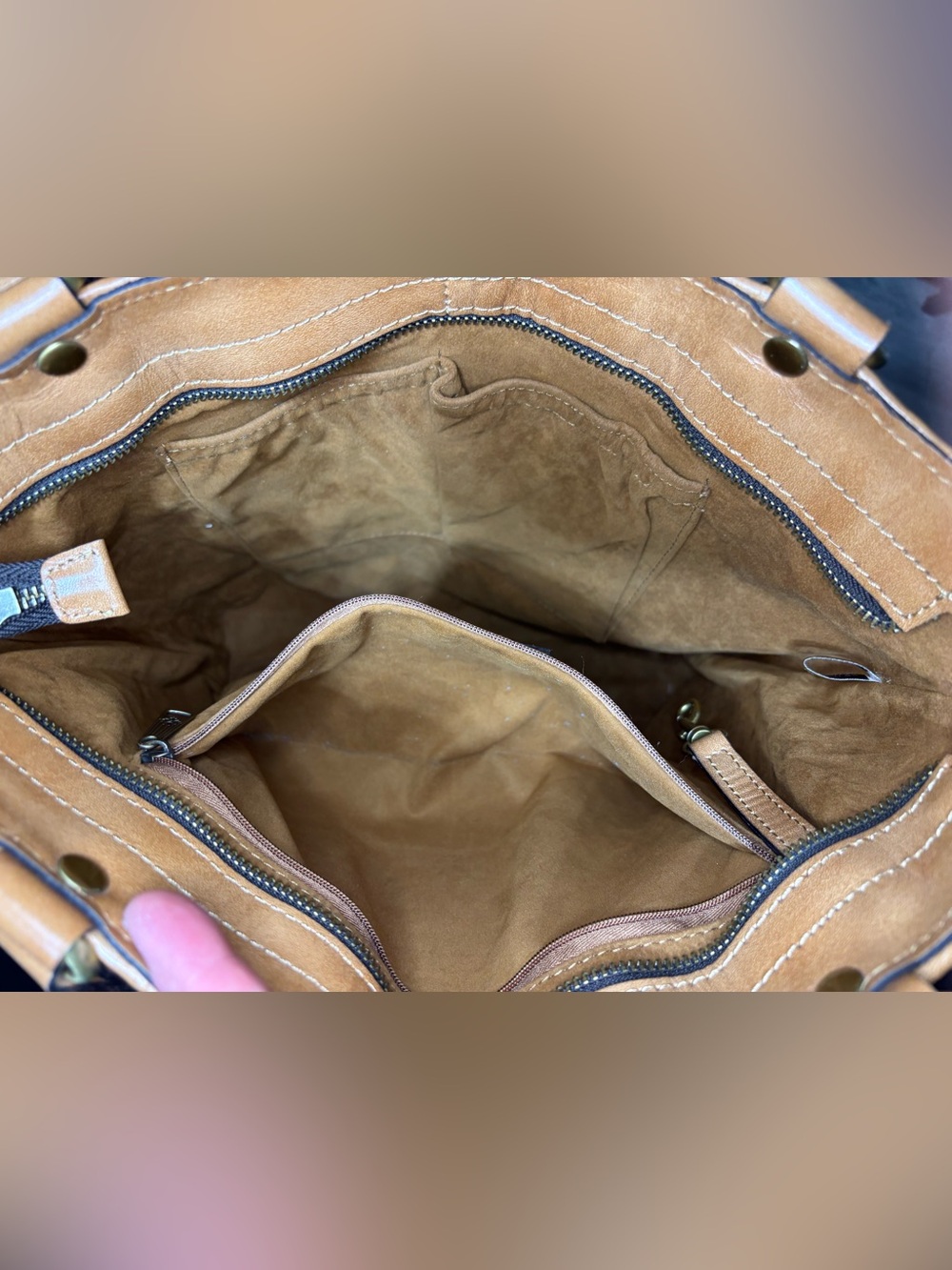 Patricia Nash Rena Woven Leather Tote Bag - Picture 8 of 11